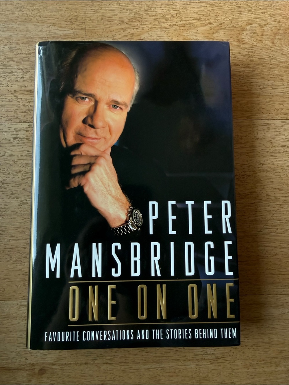 📚3 for $12📚 Peter Mansbridge "One On One" Hardcover - Black & Gold Cover